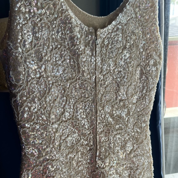 Elegant Cream Lace Dress - Picture 3 of 5